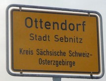 Ortsschild Ottendorf