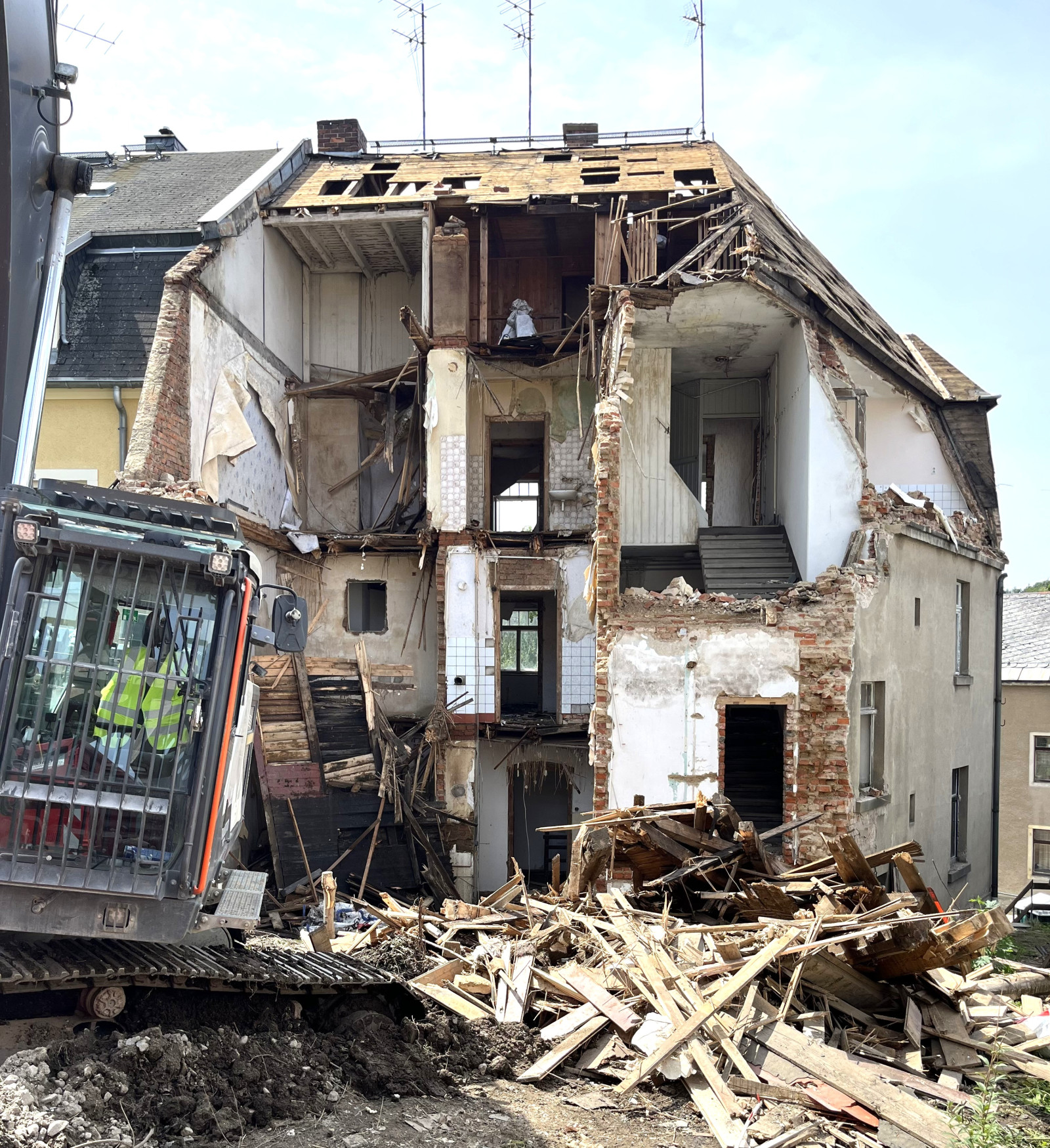 Abbruch Tannertstr 1a vollsperrung