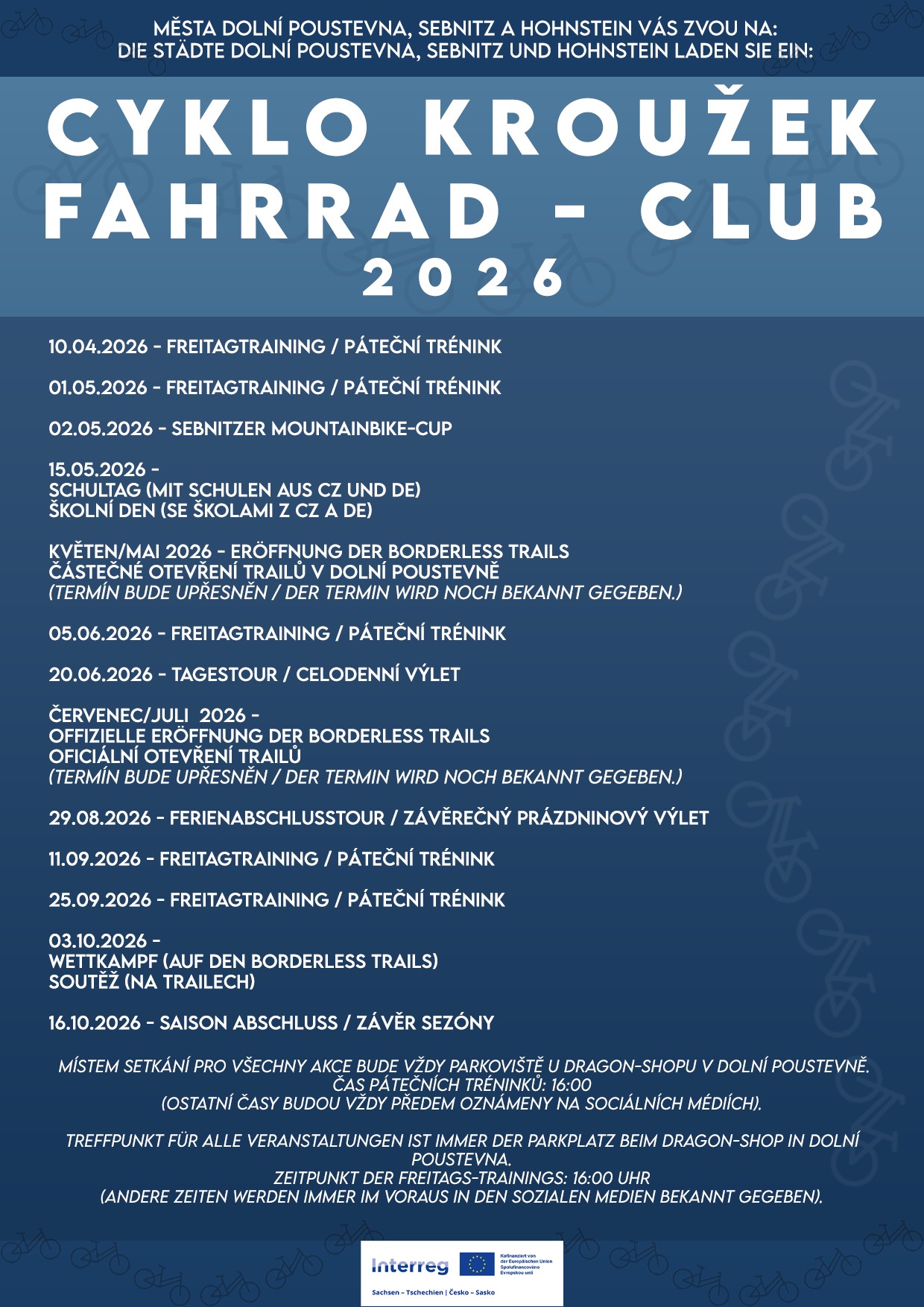 Fahrradclub Veranstaltungen April 2026