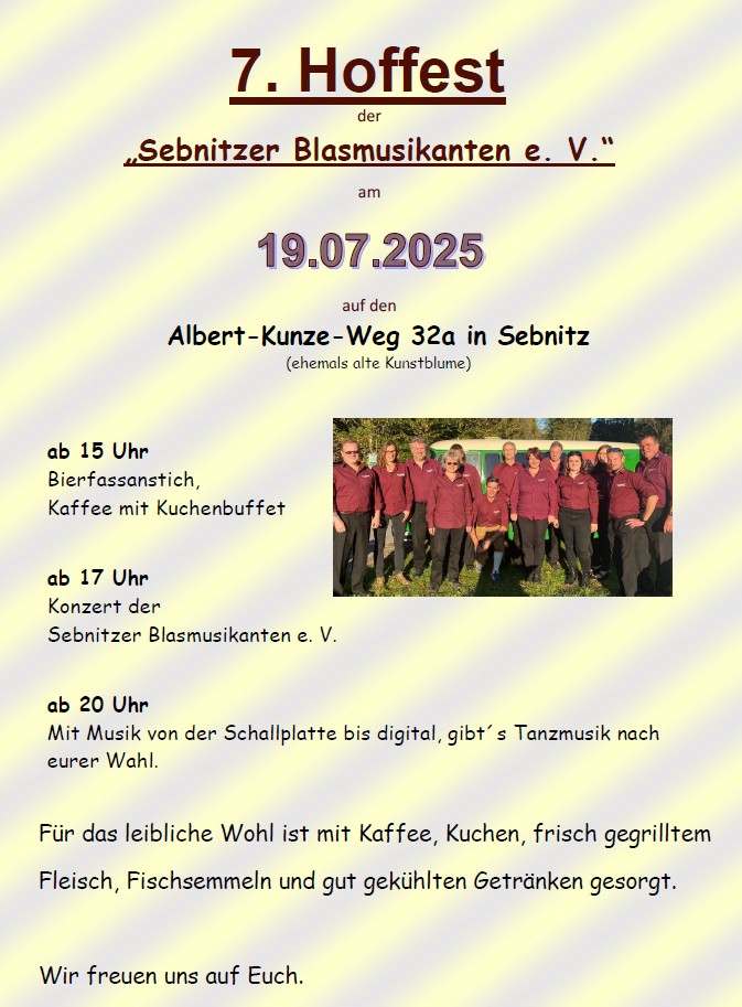 Hoffest Sebn Bl musik