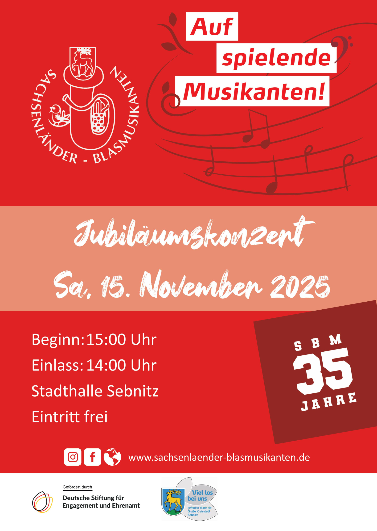 Jubiläumskonzert Sachsenländer