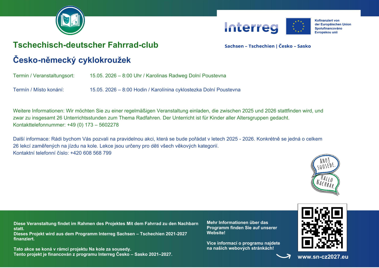 mit dem Fahrrad zu den Nachbarn 150526