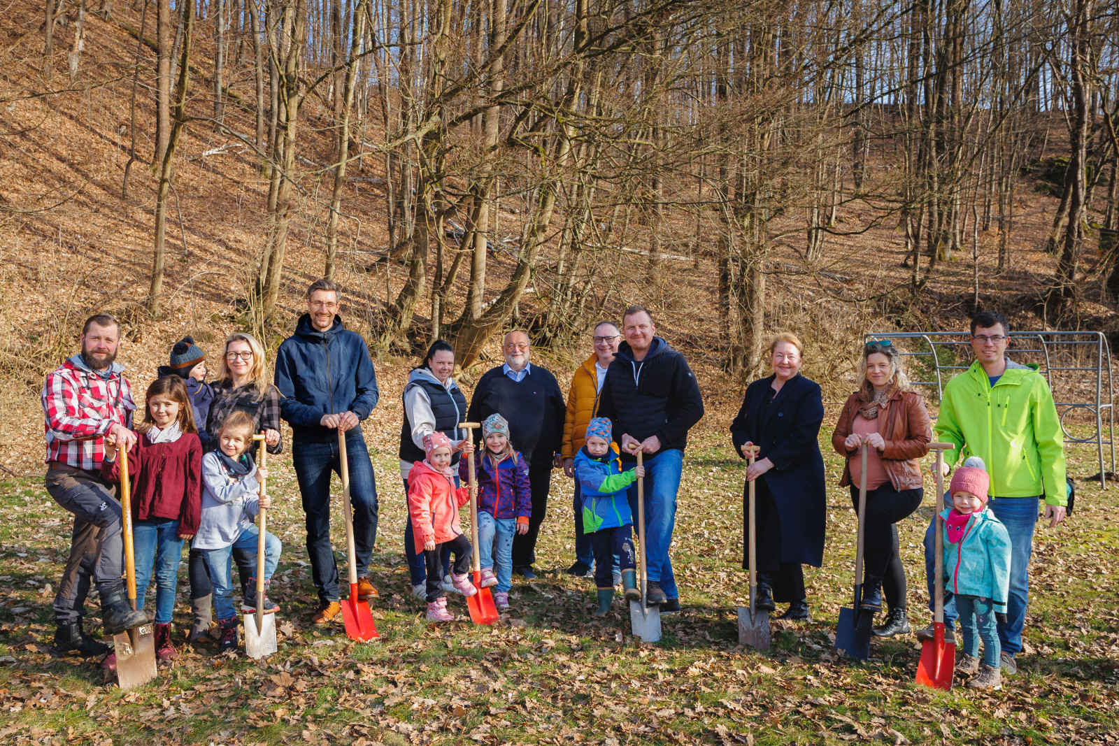 Spielplatz Schönbach Spatenstich