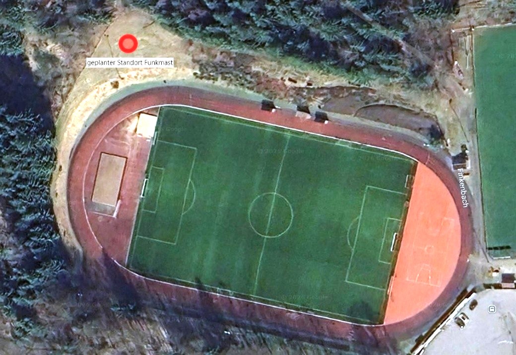 Standort Funkmast Waldstadion