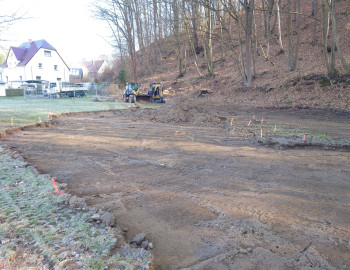 erste Arbeiten Spielplatz Schönbach