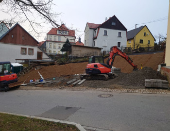 Abbruch Tannert 1a Nivellierung