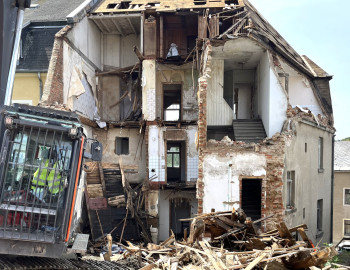 Abbruch Tannertstr 1a vollsperrung