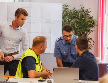 Für ein sicheres Fest Stabsrahmenübung erfolgreich absolviert