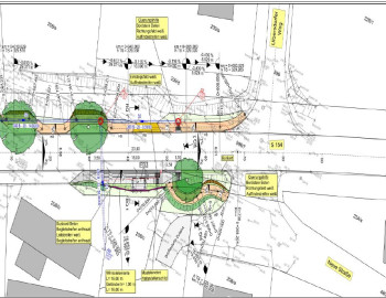Lageplan neue Bushaltestelle LH