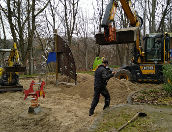 neuer Fallschutz Kita Fröbel