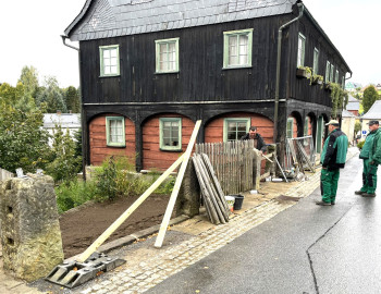 Sandsteinsäulen Waldarbeiterstube