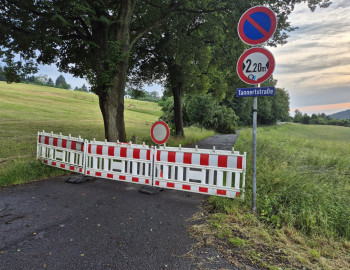 Sperrung Bergstraße