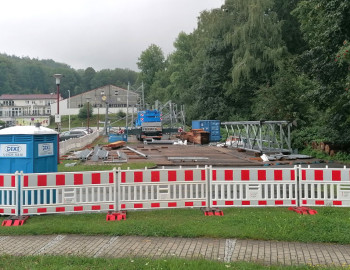 Sperrung Parkplatz Funkmast