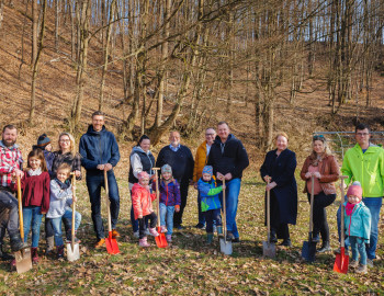 Spielplatz Schönbach Spatenstich