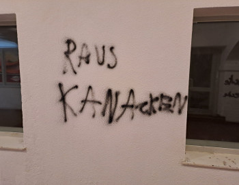 Schmierereien Passage
